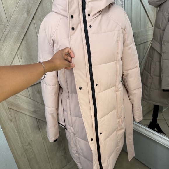 Sam Edelman Pillow Collar Belted Puffer Coat -Large - Picture 8 of 12